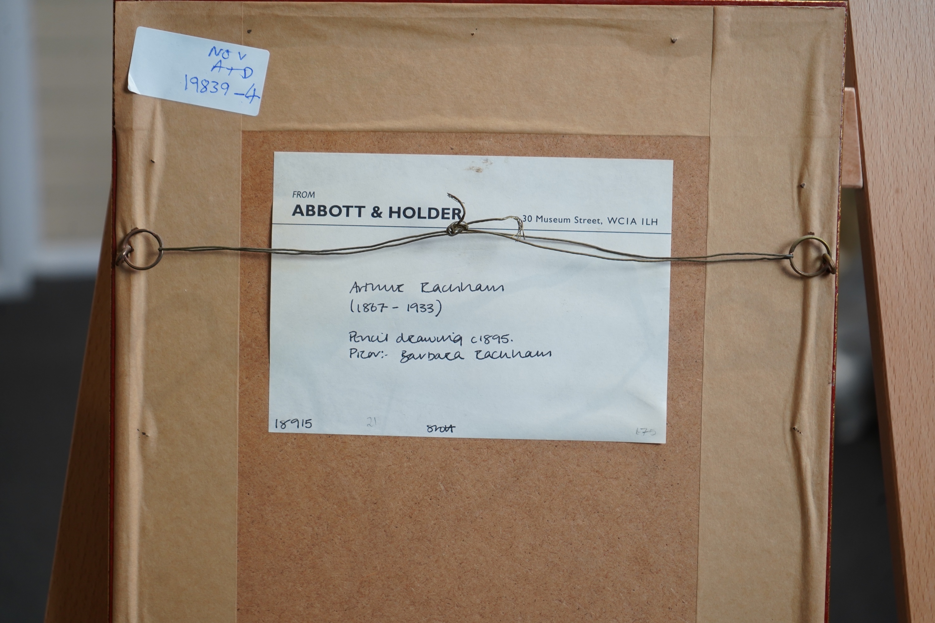 Arthur Rackham, 1867-1939, Figural study